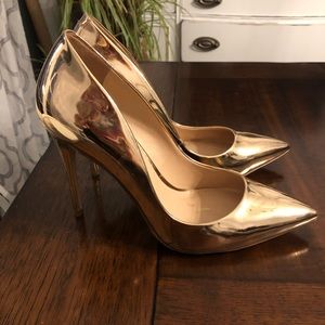Steve Madden gold heels